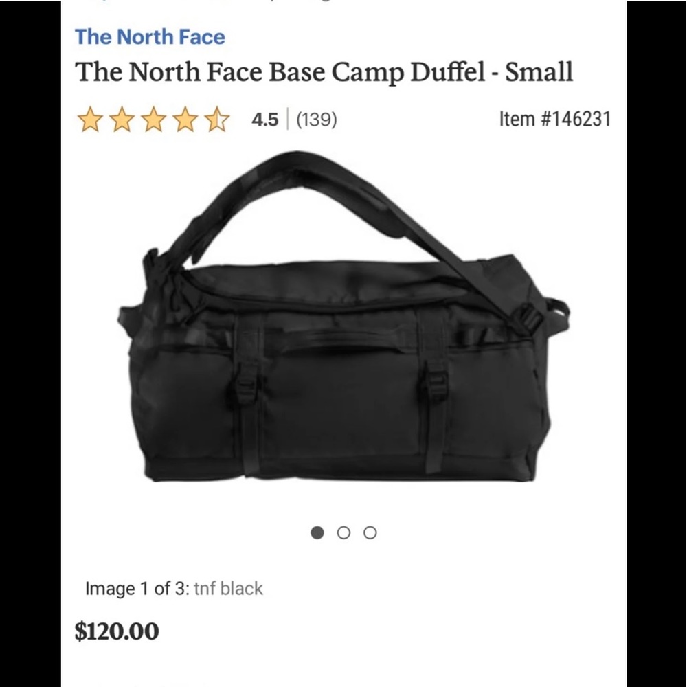The North Face Base Camp Duffel small black